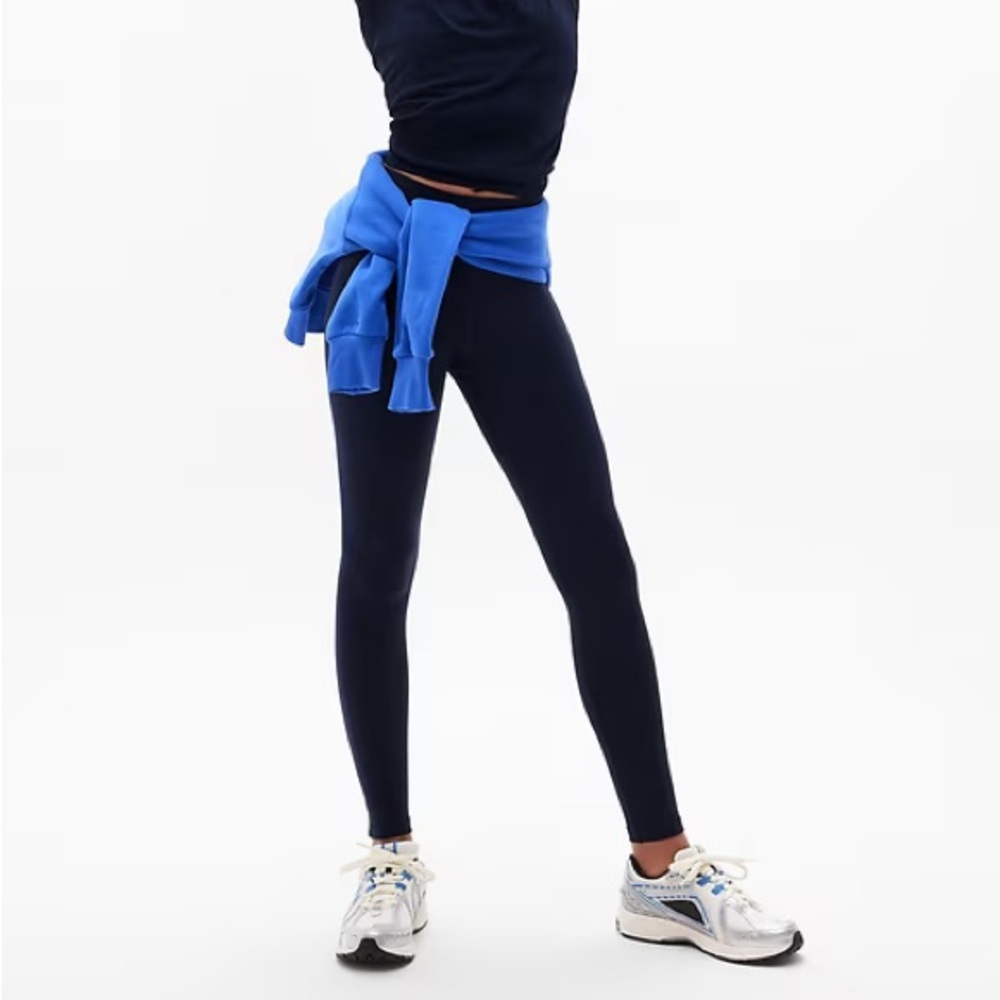 Athleta Girls Navy High Rise Stash Your Treasures Tight Leggings